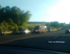 Moto: acidente na SP-294        fere uma pessoa