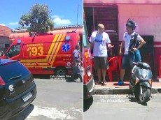 Acidente fere motociclista          no São Miguel