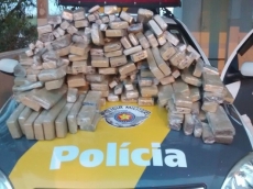 Apreendidos 110 Kg de maconha      na região