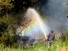 Incêndio mobiliza Bombeiros
