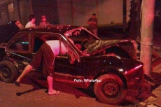 Passou mal e parou no poste     : grave acidente