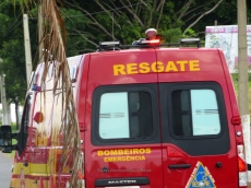 Criança fica ferida                             em acidente de trânsito