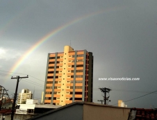 Chuva: beleza e preocupação           com temporais