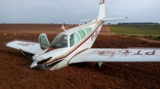 Aeronave com marilienses faz pouso forçado em fazenda