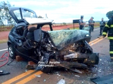 Acidente mata motorista               na região