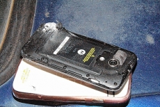 Tiros: celular salva homem            da morte