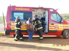 Homem ferido em explosão                   é transferido de hospital